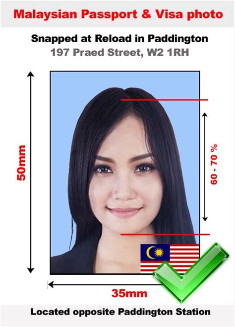 malaysia visa passport photo size